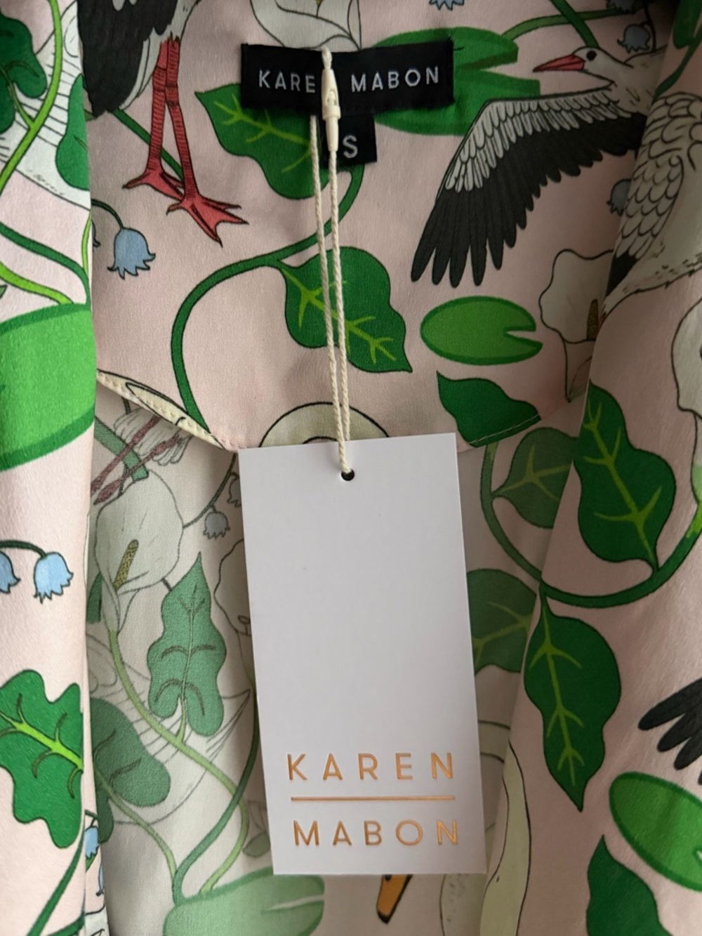 Karen Mabon botanical gardens silk robe - Picture 2 of 5